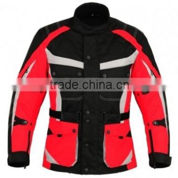 Motorcycle Cordura/Textile Jacket, Red Motorcycle Cordura Jacket, Motorbike Textile Jacket
