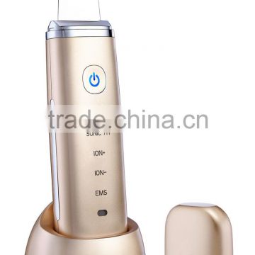 CosBeauty CB-015 Rechargeable ultrasonic skin scrubber with anion function portable sonic face skin scrubber mini