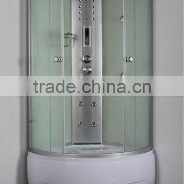 5mm White Painted Back Glass Infrared Steam Shower Cabin