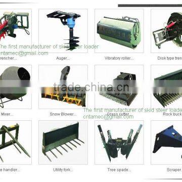 all kinds of attachment for skid steer loader,tenche