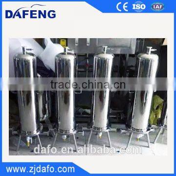 Industrial stainless steel side entry standard bag water filter system