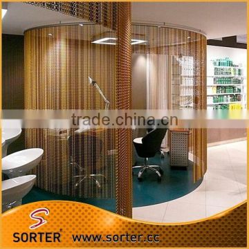 decorative metal chain link curtain,aluminum fly screen,aluminium insect screen for room divider