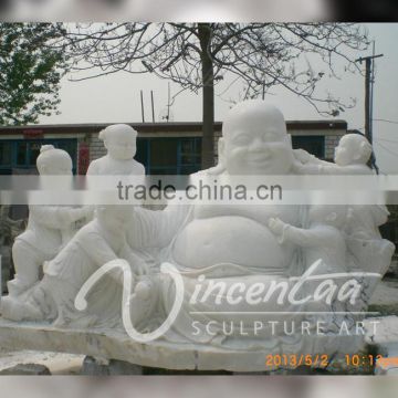 outdoor decoration sculpture stone carving laughing buddha garden statues