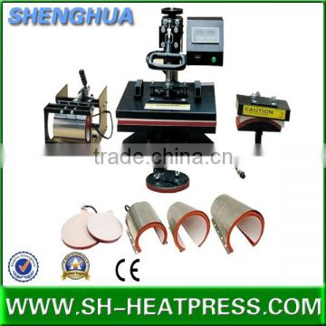 2016 wholesale heat press sublimation transfer machine 8 in 1