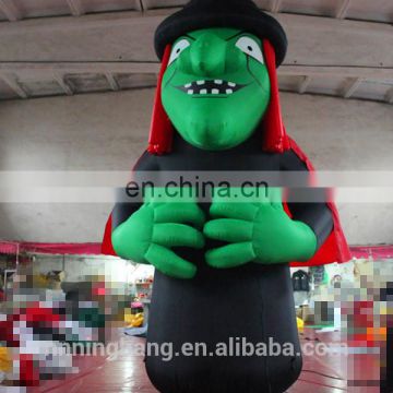 2018 hot sale giant inflatable witch,inflatable cartoon characters for advertising