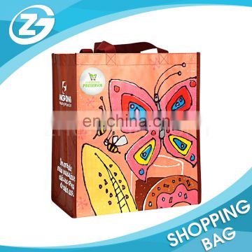 Pantone Color Laminated Shopping Bag PP woven Shopping Bag for Spring Promotional