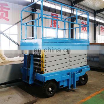 7LSJY Shandong SevenLift small manual hydraulic domestic mobile scissor building lift platform elevator for sale