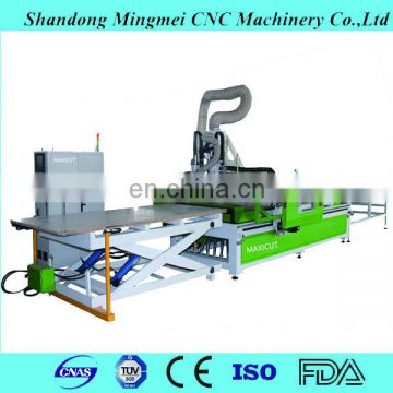 Hungary automatic cnc machining center with boring head wood panel cutting
