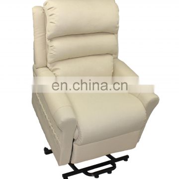2021 PU fabric leather heated powered massage recliner lift chair
