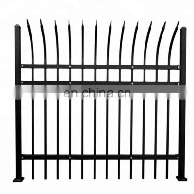 Cheap and security fence  Wrought iron fence Galvanized Steel Picket Fence