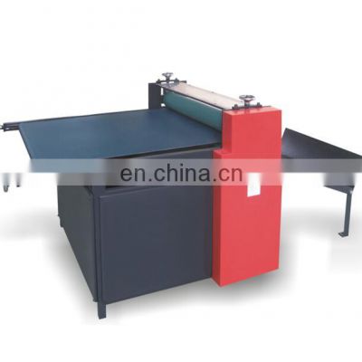 Paper roller pressing machine after gluing with stacker and conveyor/paper belt flatting machine