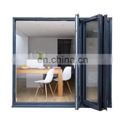 Exterior high quality bi-folding aluminum doors sliding folding door