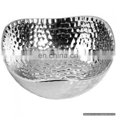 stainless steel hammered bowl