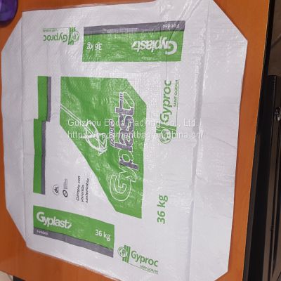 100% Virgin PP Two Sides Printed Block Bottom Valve Cement Packaging Bags