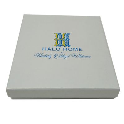 high quality wax paper surface logo print square shape paper packaging box