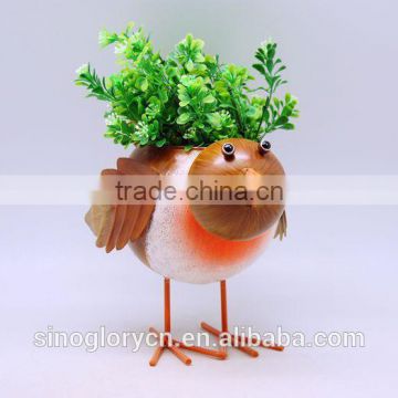 metal bird shape flower pot for decorations                        
                                                                                Supplier's Choice
