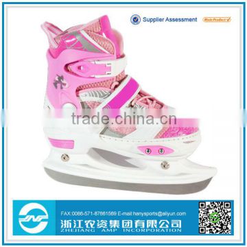Customized color adjustable ice blade inline skates