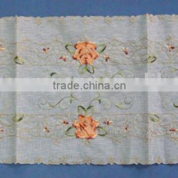 100% polyester embroidery table runner houseware household textile