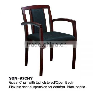Office wooden fabric guest chair SON-97CHY