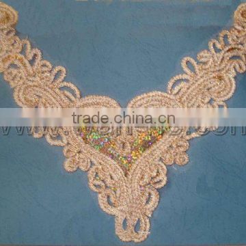 lace motif gold for garment
