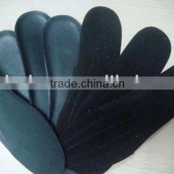 Breathable leather insole