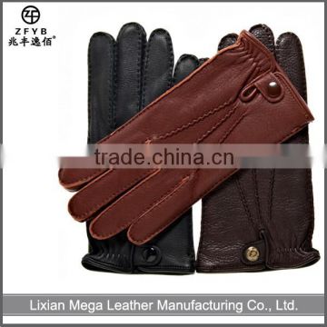 Fashion Men's Dress deerskin leather gloves with low price