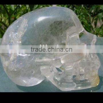 Natural Clear Crystal Skull