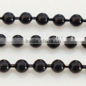 black color metal ball chain