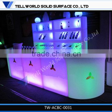 High Quality Glow Illuminated Nightclub Table Small Bar Counter
