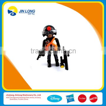 HOT sale -Armed police model toy with gun -Custom plastic collectible toys