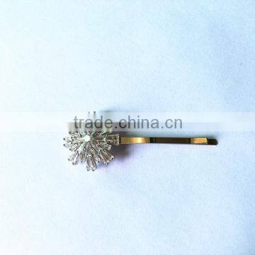 Hot seller platinum plating cz bridal hair clip