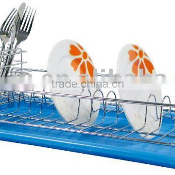 wire single tier dish rack with simple design