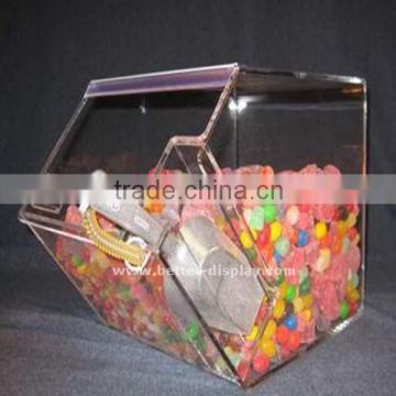 custom clear plexiglass storage box for candy