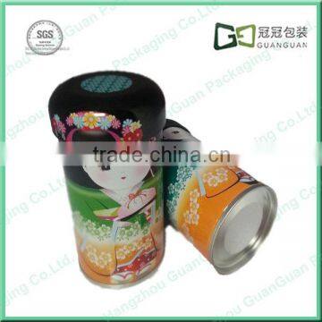 Metal japanese tea tin