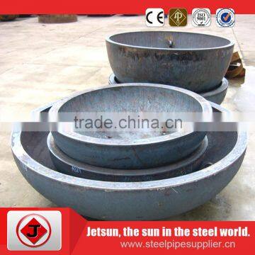 welding connection Large Steel Pipe End Cap For Boiler
