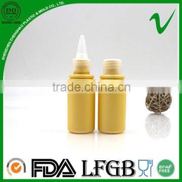 mini cylinder high quality durable plastic bottle with twist top cap