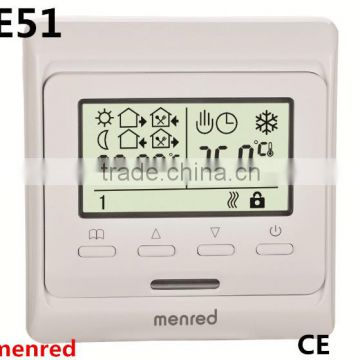 2014 Menred CE approved LCD PROGRAMMABLE FAN COIL THERMOSTAT