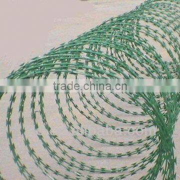 galvanized & PVC coated razor barbed wire joint venture