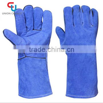 Manufacture hot selling custom Logo leather work gloves