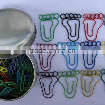 foot shape paper clip,foot clips, foot clip