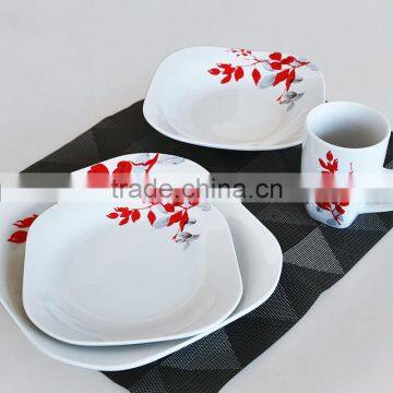 16pcs ceramic dinnerware set with decal, for promotional