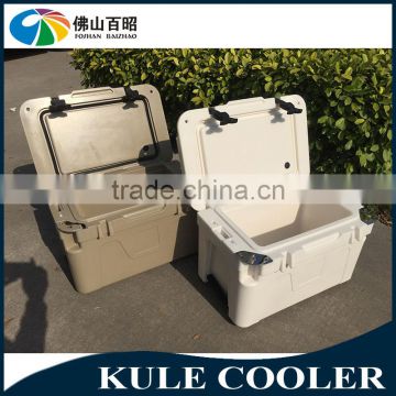 Wholesale White Fully Insulated Fishing Cooler Box With silicone latches