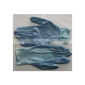 13G light blue nylon gloves