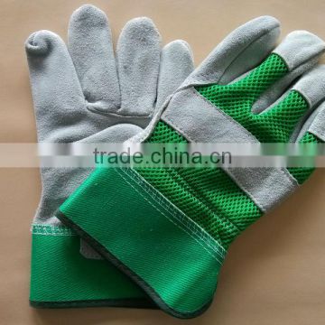 Cow split leather safety gloves