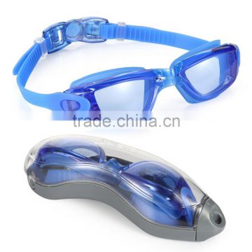 Swim Goggles Swimming Goggles No Leaking Anti Fog UV Protection Triathlon Swim Goggles with Free Protection Case for Adult Men