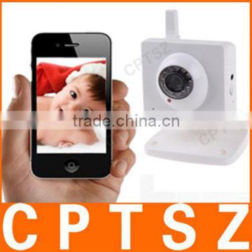 H.264 P2P Wireless Video Baby Monitor with IR-cut, iPhone/Android Mobile View, 32GB TF Card Slot-J