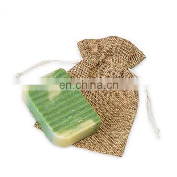 wholesale eco- friendly burlap soap gift packaging bag in indian