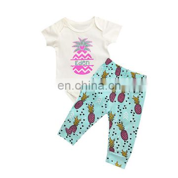 baby girls pineapple pattern clothing toddler girl clothes set