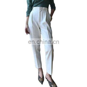 High Waist Trousers Clothing Fashion 2020 Women Plain Pants