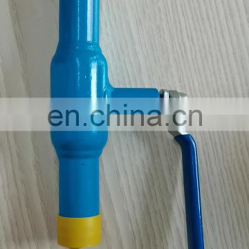 China manufacturer ST37 20# steel full bore welded ball valve